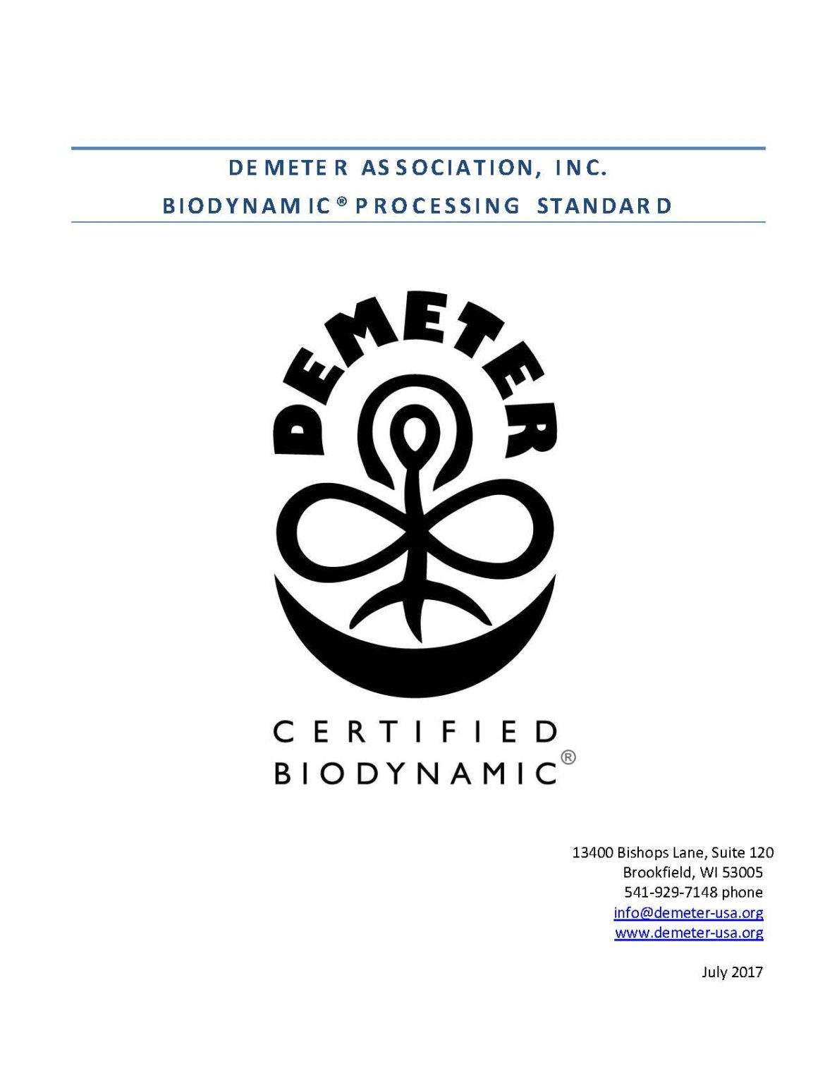 Demeter Biodynamic Label Demeter Biodynamic Certification - Demeter USA